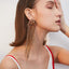 1PC of Crystal Gold-tone Waterfall Clip-on Long Earrings - - Luxury Jewelry by WAAMII