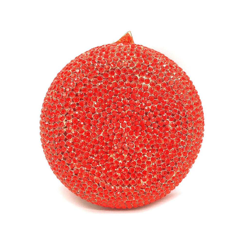 3D Sparkling Crystal Rhinestone Apple Fruity Clutch bags WAAMII   