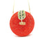 3D Sparkling Crystal Rhinestone Apple Fruity Clutch