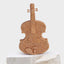 3D Sparkling Violin Shape Crystal Rhinestone Clutch bags WAAMII Champagne  