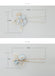 4pcs Gold Leaves Blue Floral Hair Combs Hair Pins Bridal Wedding Hair Accessories Accessories WAAMII   