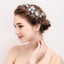 4pcs Gold Leaves Blue Floral Hair Combs Hair Pins Bridal Wedding Hair Accessories Accessories WAAMII   