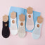 5 Pairs Rhombic Knitted Cotton Hollow Out Short Low Cut Ankle Socks Athletic Sports Socks - - Luxury Accessories by WAAMII