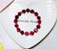 925 Sterling Silver Faceted Tiger's Eye Beads Bracelet-Rose Red Jewelry WAAMII   
