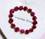 925 Sterling Silver Faceted Tiger's Eye Beads Bracelet-Rose Red Jewelry WAAMII   