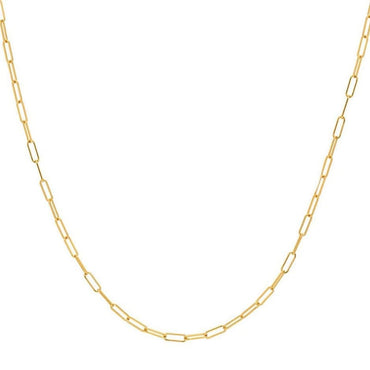 925 Sterling Silver Gold Plated Link Chain Necklace - - Luxury Jewelry by WAAMII