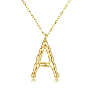 925 Sterling Silver Personalized Name Necklace Customized Your Name Jewelry - A - Luxury Jewelry by WAAMII