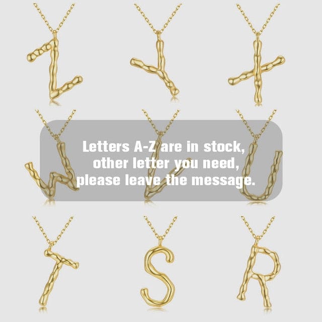 925 Sterling Silver Personalized Name Necklace Customized Your Name Jewelry Jewelry WAAMII Other Letter  