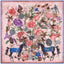 130*130CM 100% Imitation Silk Twill Silk Square Scarf Scarves Floral Tree Print Scarf-Multi Colors Accessories WAAMII 01  