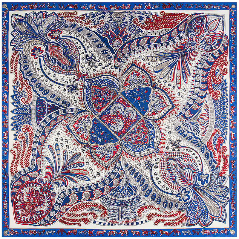 130*130CM 100% Imitation Silk Twill Silk Square Scarf Scarves Floral Tree Print Scarf-Multi Colors Accessories WAAMII 26  