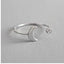 Adjustable Fashion Vintage Personality 925 Silver Rings For Women Jewelry WAAMII Resizable Silver 2 