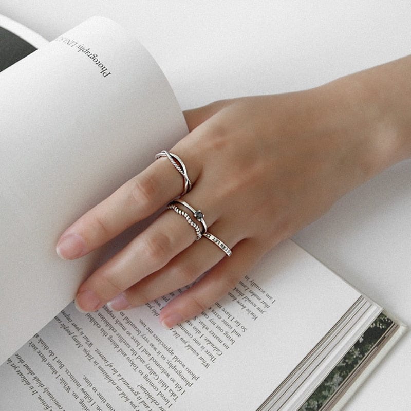 Thin Silver Stacker Ring - 925 Sterling Silver – www.indieandharper.com