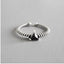 Adjustable Fashion Vintage Personality 925 Silver Rings For Women Jewelry WAAMII Resizable Silver 7 