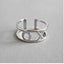 Adjustable Fashion Vintage Personality 925 Silver Rings For Women Jewelry WAAMII Resizable Silver 4 