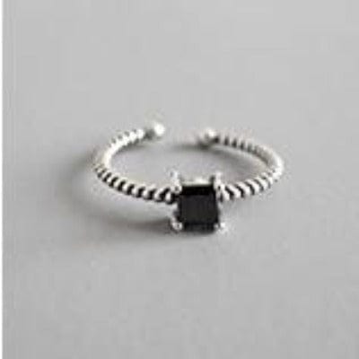 Adjustable Fashion Vintage Personality 925 Silver Rings For Women Jewelry WAAMII Resizable Silver 6 