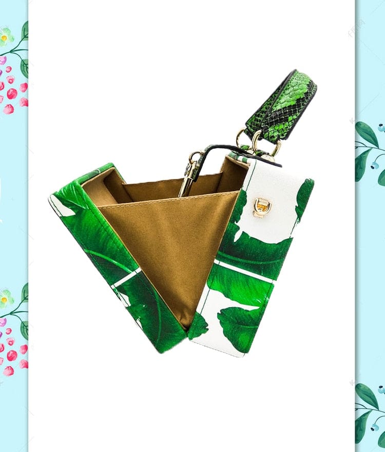 Animal Embroidery Beading Green Evening Bag Box Clutch bags WAAMII   