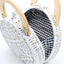 Anita Hand Woven Circular Top-Handle Straw Beach Bag Crossbody - - Luxury bags by WAAMII