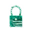 Bead Top Handle Jade Green Acrylic Box Clutch bags WAAMII   