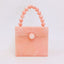 Bead Top Handle Jade Green Acrylic Box Clutch bags WAAMII Pink W12cm×H11cm×D13cm 