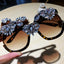 Big frame Square Women Rhinestone Sunglasses - - Luxury Accessories by WAAMII