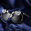 Big frame Square Women Rhinestone Sunglasses Accessories WAAMII Leopard  