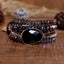 Black Onyx Woven Wrap Boho Bracelets Jewelry WAAMII   