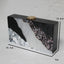 Black White Tone Pearlescent Glitter Marble Effect Acrylic Clutch bags WAAMII   