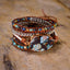 Blue Emperor Natural Stone Jasper Beaded Wrap Boho Bracelets Jewelry WAAMII   