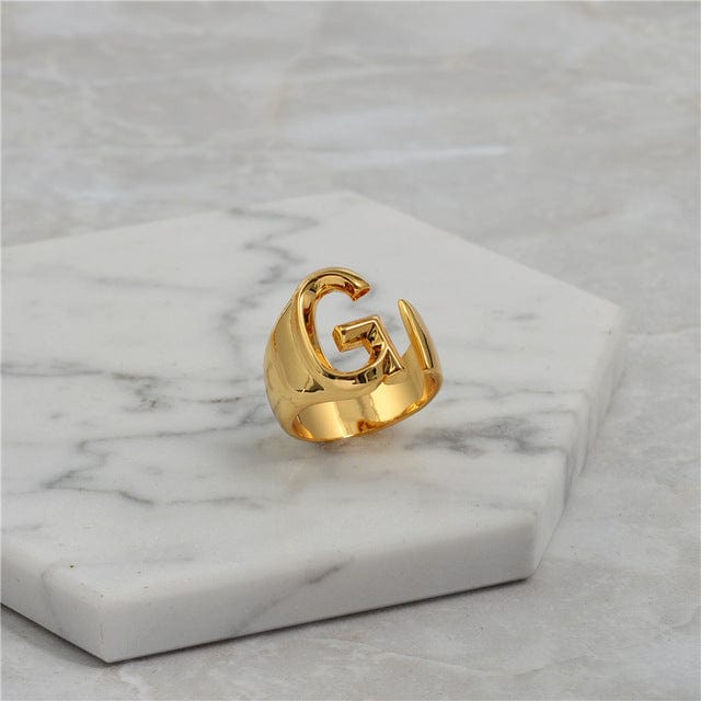Kanak Jewels Valentine Gift Initial Letter G ring for Girls stylish design  Silver plated ring Brass Cubic Zirconia Silver Plated Ring Price in India -  Buy Kanak Jewels Valentine Gift Initial Letter