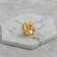 Brass With 18K Yellow Gold Plated English Letters Alphabet Rings Size Adjustable - M - Luxury Jewelry by WAAMII