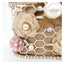 Brenda Pearl Floral Beading Honeycomb Clutch bags WAAMII   