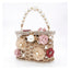 Brenda Pearl Floral Beading Honeycomb Clutch - - Luxury bags by WAAMII