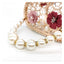Brenda Pearl Floral Beading Honeycomb Clutch - - Luxury bags by WAAMII