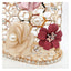 Brenda Pearl Floral Beading Honeycomb Clutch - - Luxury bags by WAAMII