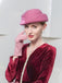 Bristish Style Wool Pillbox Hat Fascinator Derby Church Hat WB5233 Accessories WAAMII   