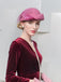 Bristish Style Wool Pillbox Hat Fascinator Derby Church Hat WB5233 Accessories WAAMII   