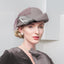 Bristish Style Wool Pillbox Hat Fascinator Derby Church Hat WB5233 Accessories WAAMII Gray  