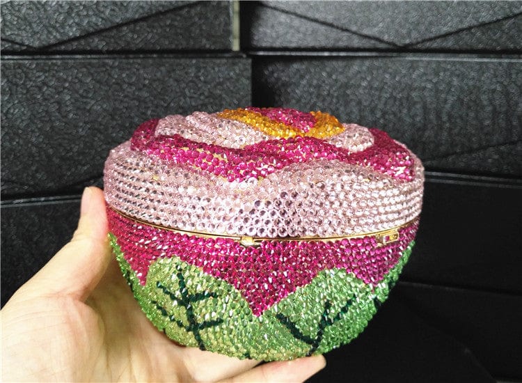 Cake Shape Colorful Crystals Clutch - - Luxury bags by WAAMII