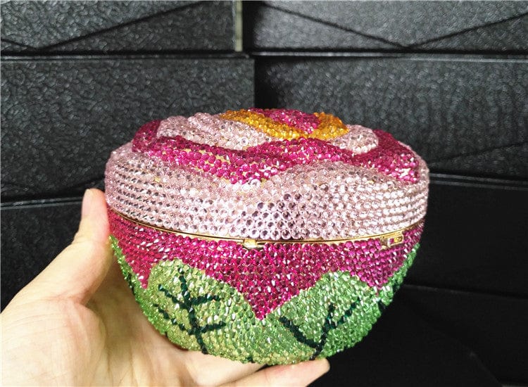 Cake Shape Colorful Crystals Clutch bags WAAMII   
