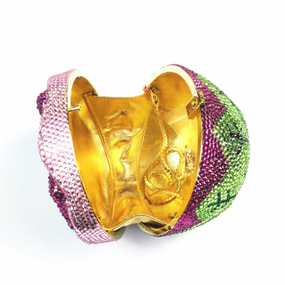 Cake Shape Colorful Crystals Clutch - - Luxury bags by WAAMII