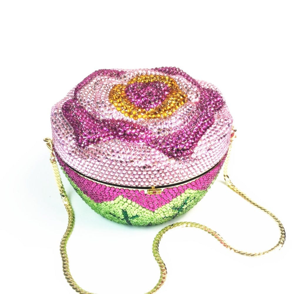 Cake Shape Colorful Crystals Clutch - - Luxury bags by WAAMII