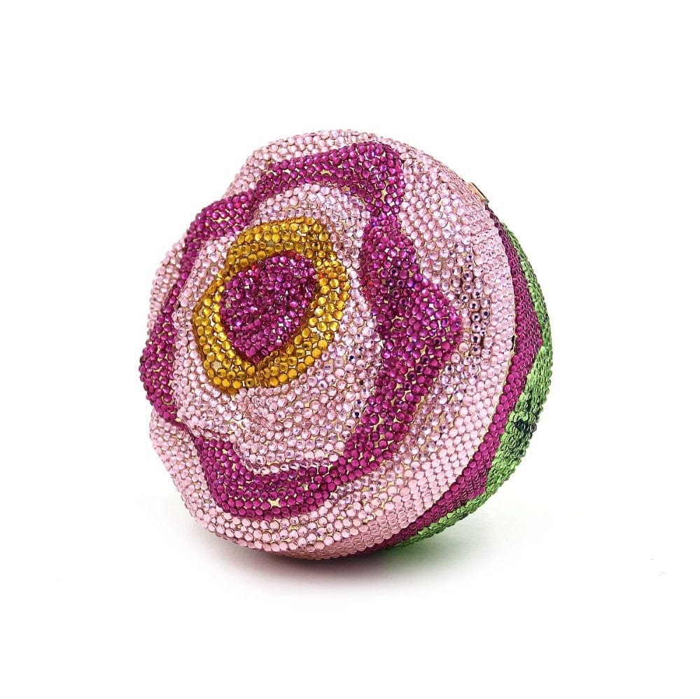 Cake Shape Colorful Crystals Clutch - - Luxury bags by WAAMII
