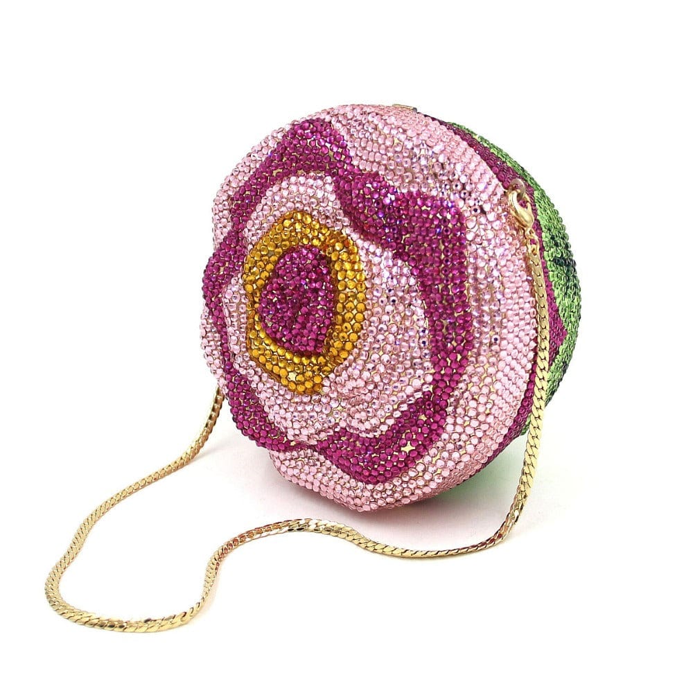 Cake Shape Colorful Crystals Clutch - - Luxury bags by WAAMII