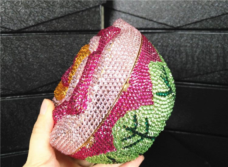 Cake Shape Colorful Crystals Clutch - - Luxury bags by WAAMII
