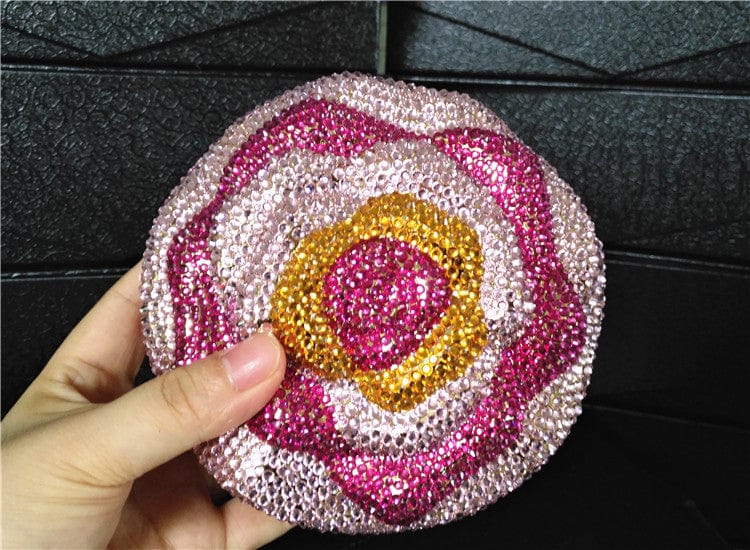 Cake Shape Colorful Crystals Clutch - - Luxury bags by WAAMII