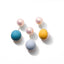 Candy Mixed Color Double Sided Pearl Stud Earrings Jewelry WAAMII   