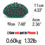 Cecilia Green Emerald Diamond Clutch - - Luxury bags by WAAMII