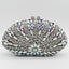 Cecilia Green Emerald Diamond Clutch - Silver AB - Luxury bags by WAAMII