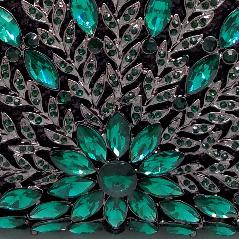 Cecilia Green Emerald Diamond Clutch bags WAAMII   