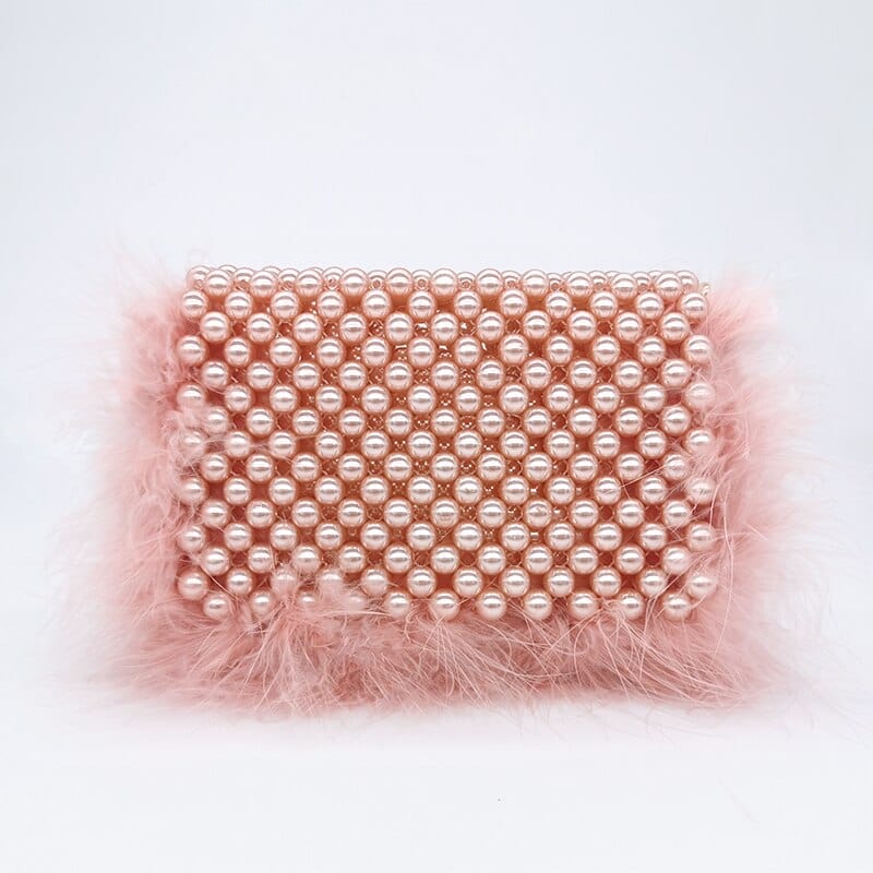 Celia Plush Beaded Clutch - - Luxury bags by WAAMII